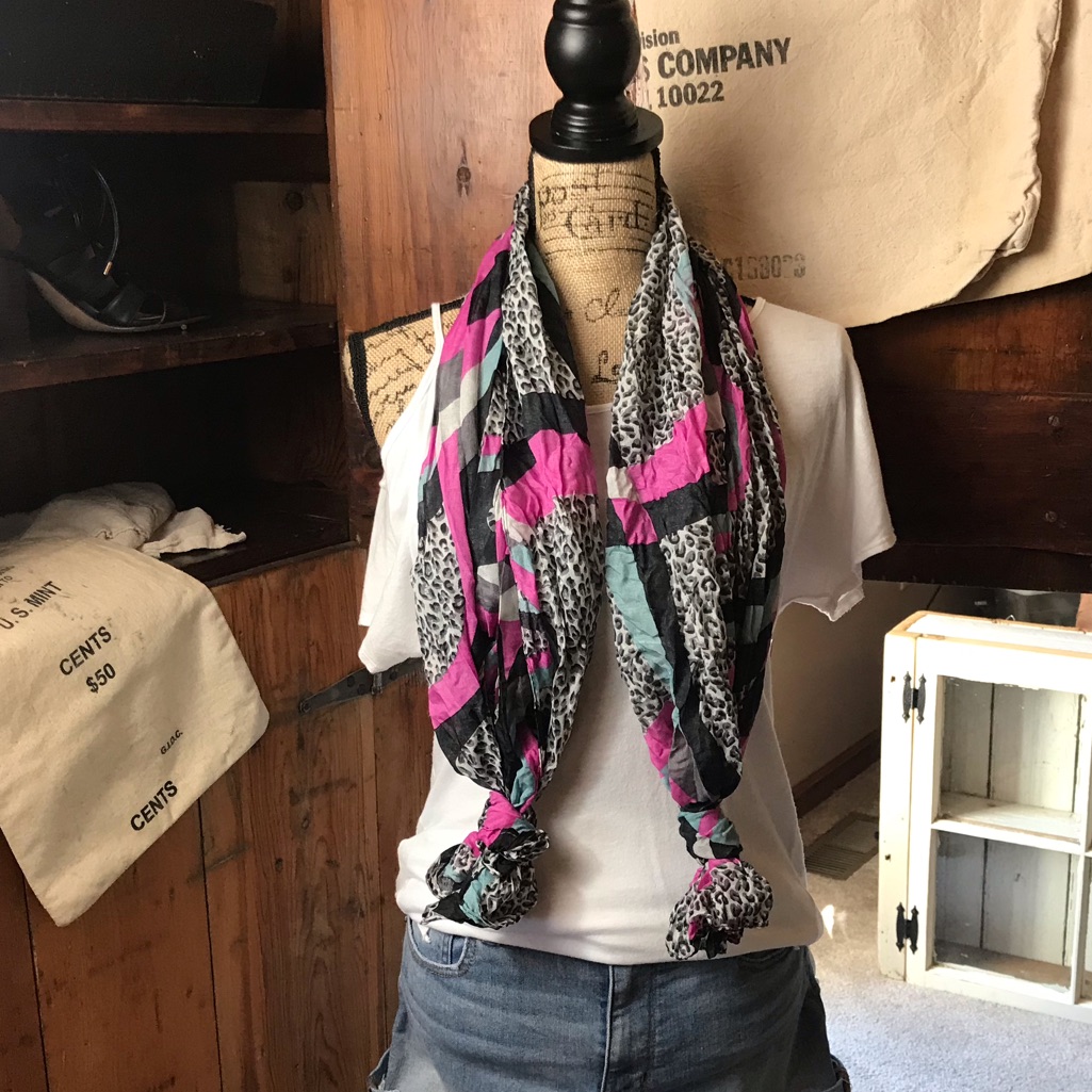 Multicolored Patterned Scarf